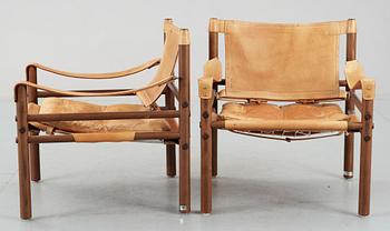 FÅTÖLJER, ett par, "Sirocco", design Arne Norell. Modellen formgiven 1964.