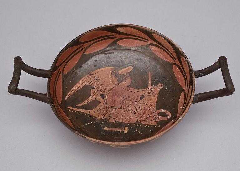 KYLIX, lergods, Grekland, troligen 400-300-tal f Kr.