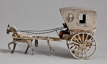 PARTI SILVER, 6 delar, bl.a. Georg Jensen, 1900-tal. Tot vikt ca 495 gram.