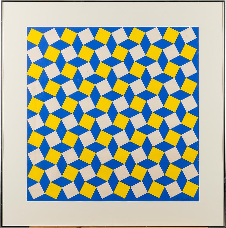 MATTI KUJASALO, serigrafia, signeerattu, päivätty -72 ja numeroitu 50 kpl.