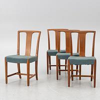 Runar Engblom, four chairs, for the Stockholm Handicraft Association, 1940s-50s.
