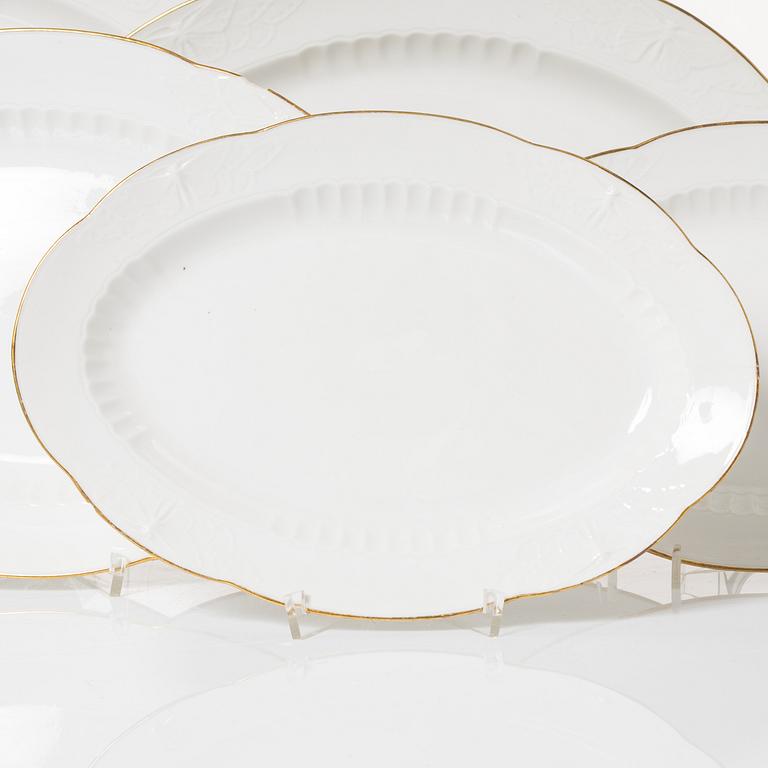 Alf Wallander, a 69 pieces dinner service, porcelain, "Fjäril", Rörstrand, early 20th century.