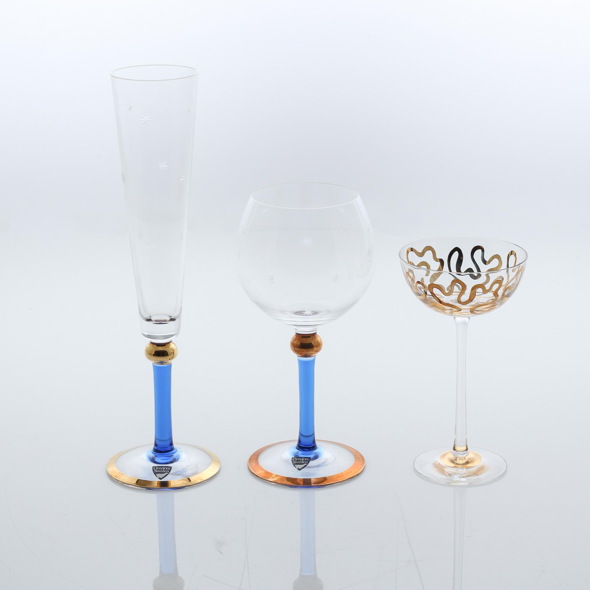 ERIKA LAGERBIELKE, glas, 18 st, "Imperial", Orrefors, omkring sekelskiftet 2000.