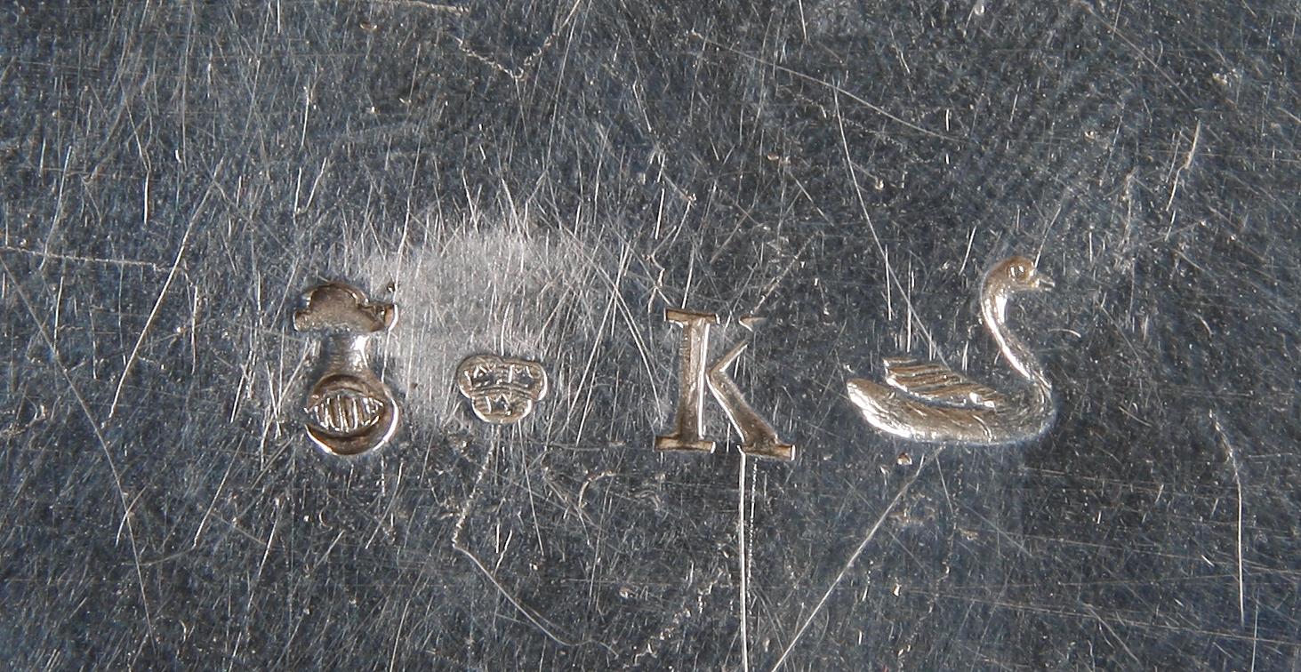 DOSA, silver, otydl stämplar, Sverige, 1768.