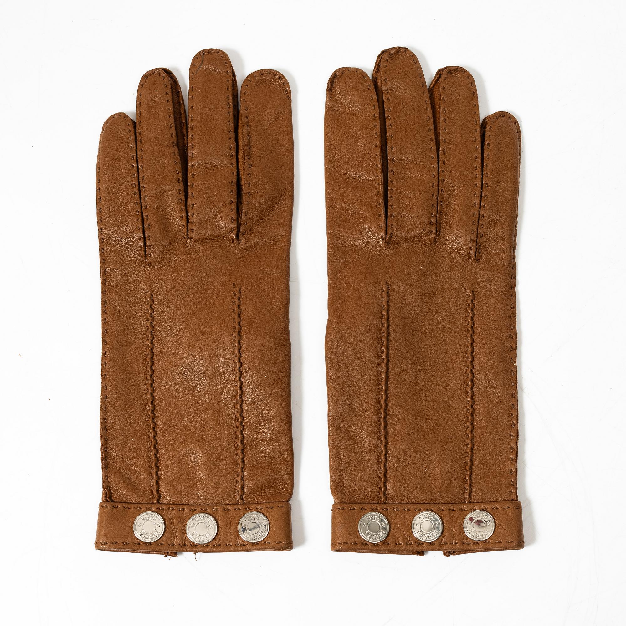 Hermès, handskar, storlek 8.