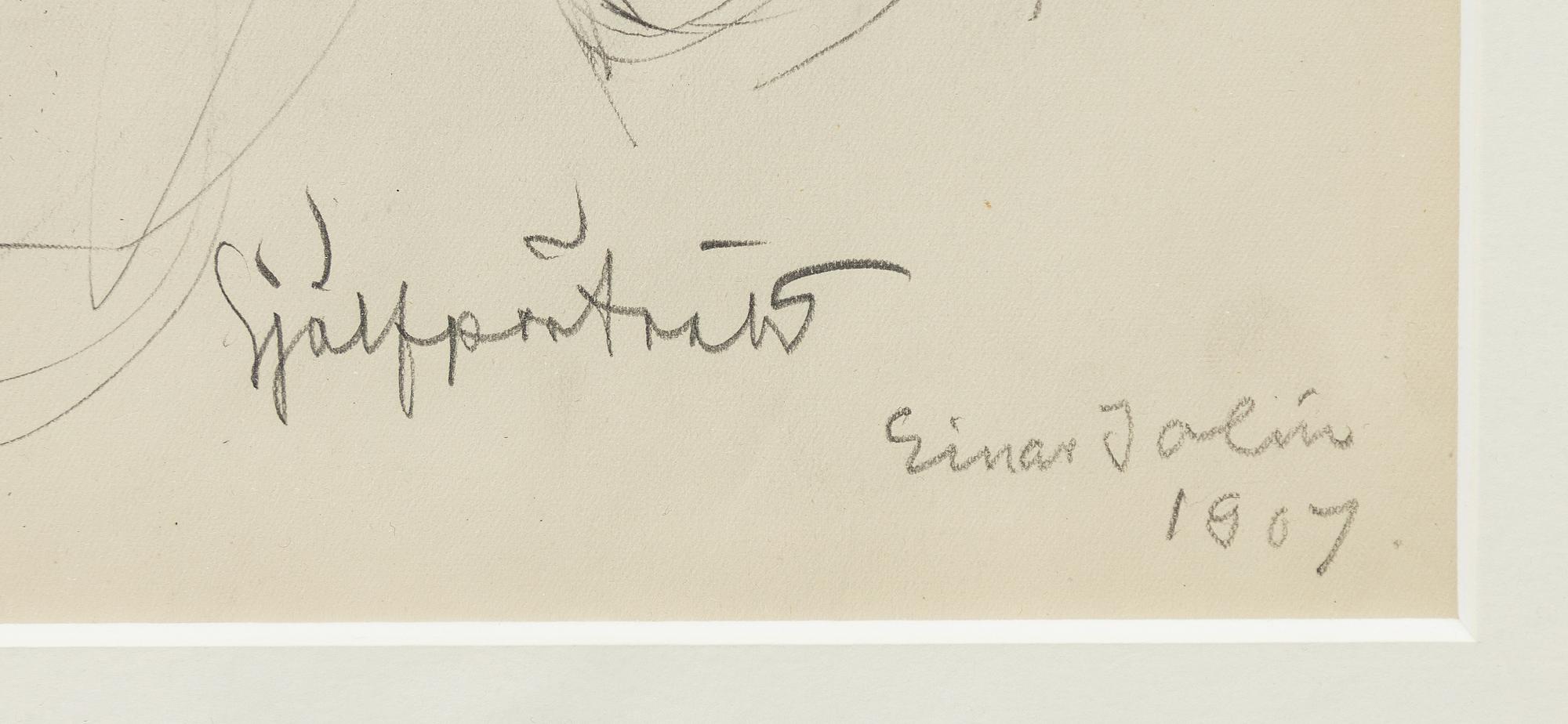 Einar Jolin, "Självporträtt".