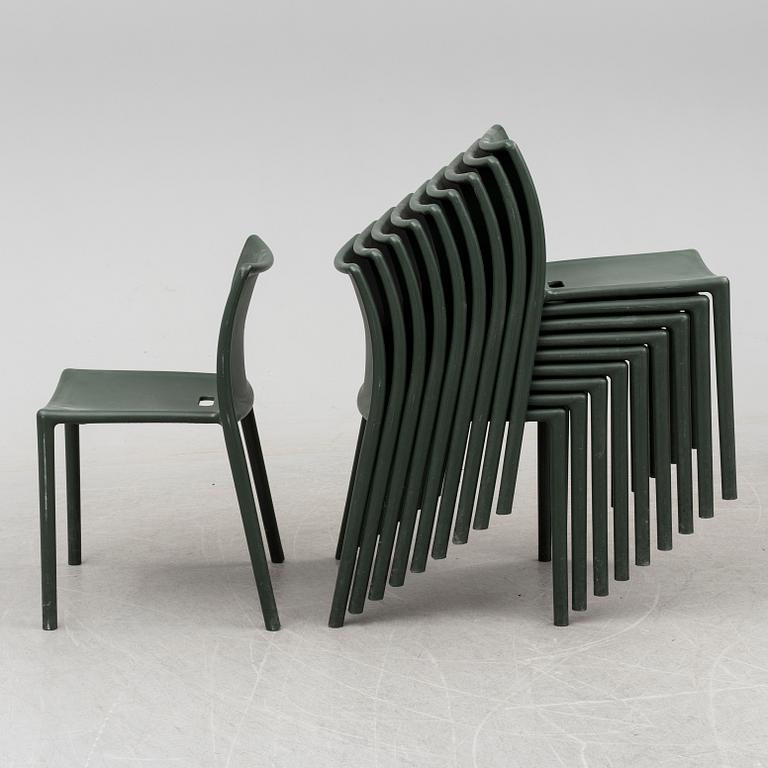 JASPER MORRISON, stolar, 10 st, "Air-Chair", Magis, Italien.