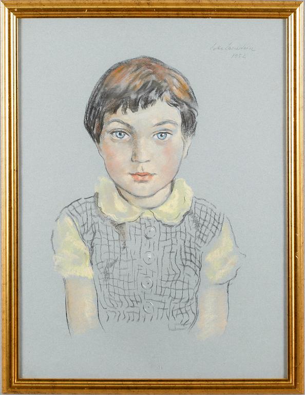 LOTTE LASERSTEIN, pastell, signerad 1952.