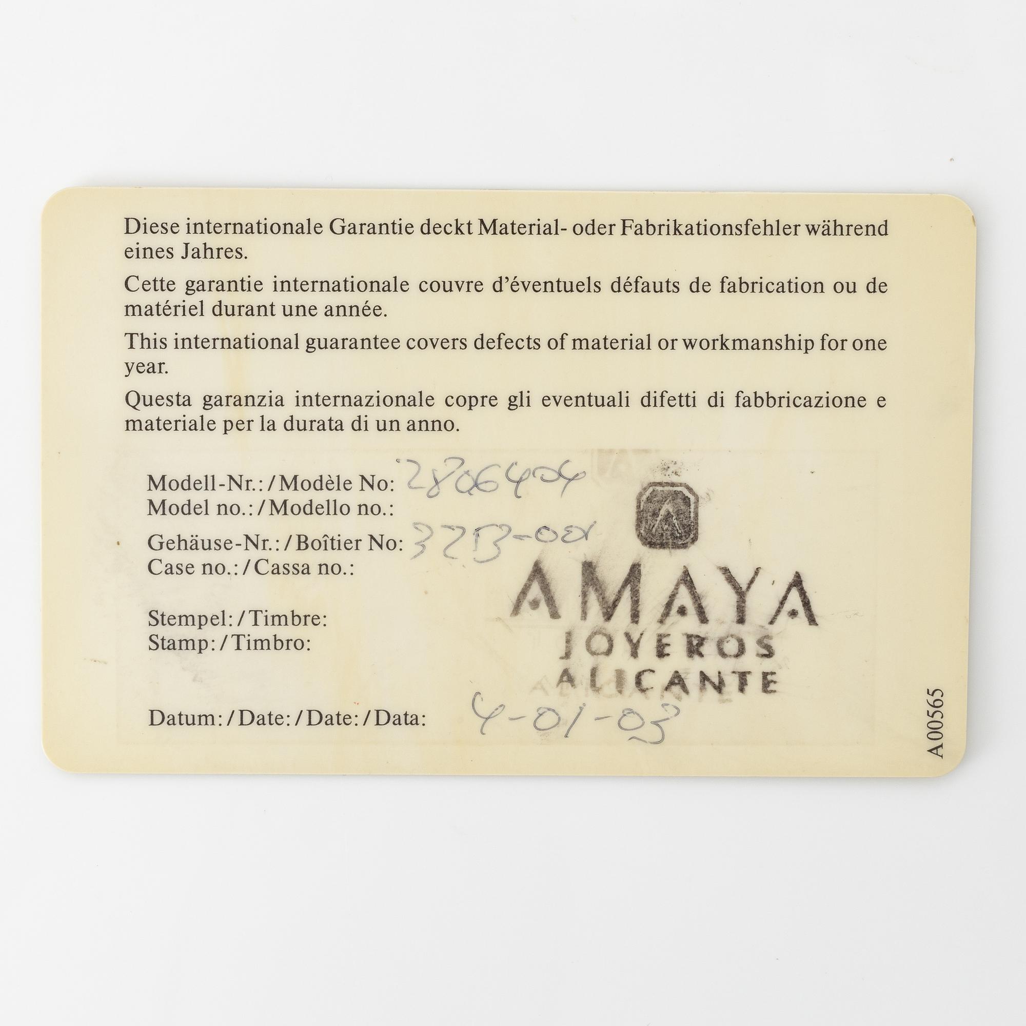 IWC, Schaffhausen, Pilot's Watch Mark XV, wristwatch, 38 mm.