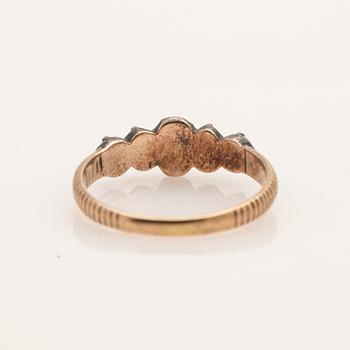 Ring, rose-cut diamonds.