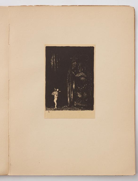 John Bauer, "Troll" 10 litografier i mapp/bok.