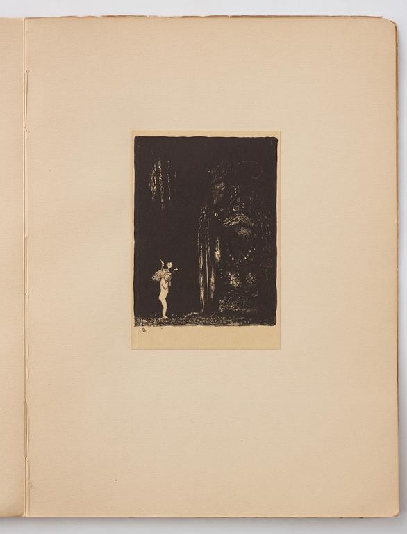 John Bauer, "Troll" 10 lithographs in a folder/book.