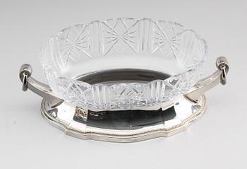 JARDINJÄR, nysilver och glas, 1900-talets första hälft.