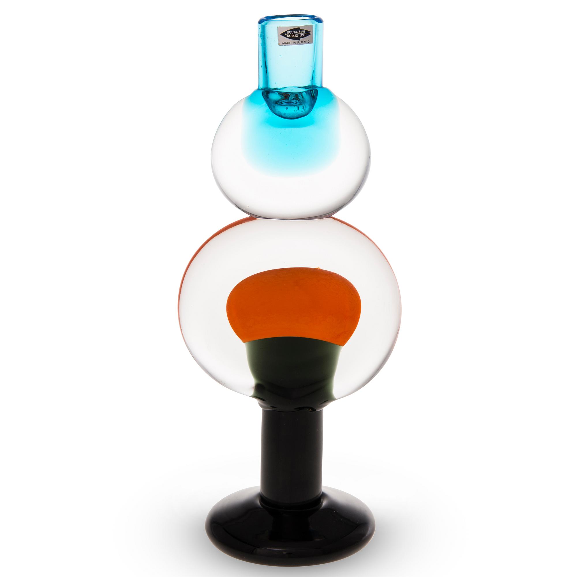 Oiva Toikka, A candlestick signed Oiva Toikka, Nuutajärvi Notsjö.