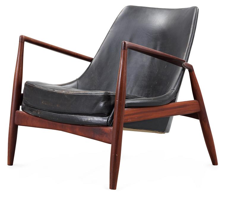 An Ib Kofod Larsen "Sälen" teak easy chair by Olof Person, Jönköping, Sweden.