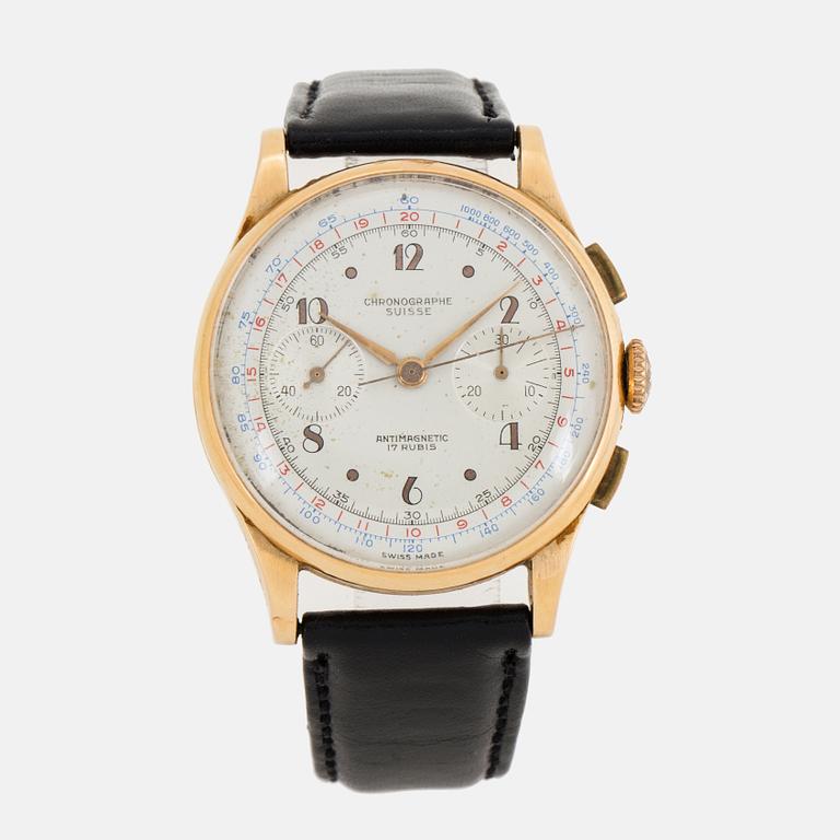 CHRONOGRAPHE SUISSE, wristwtach, 37 mm.