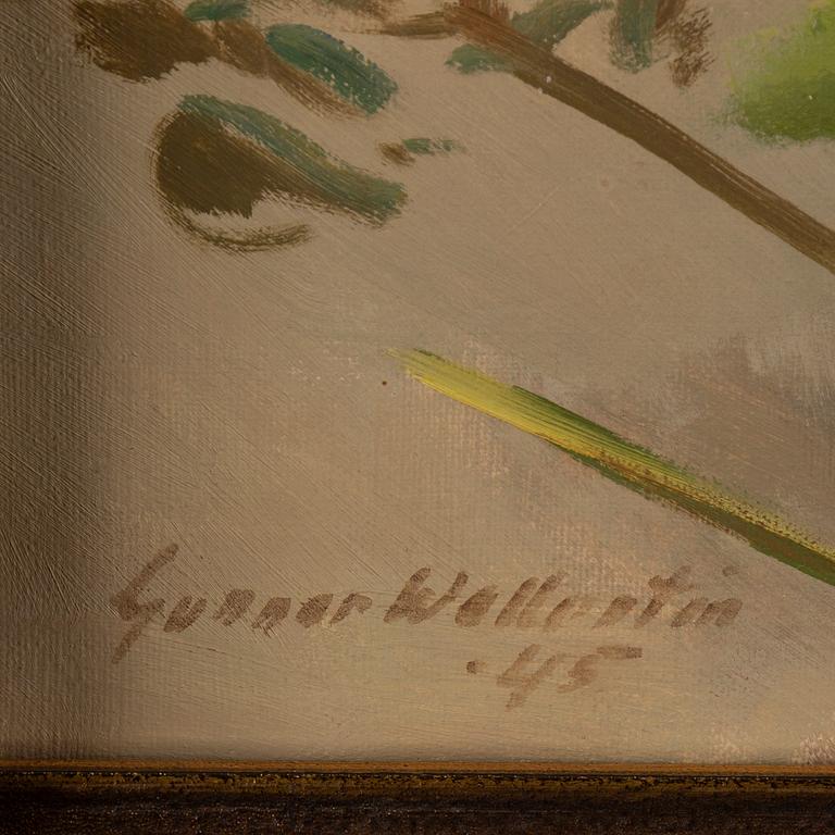GUNNAR WALLENTIN, oil on canvas, signed and dated -45.
