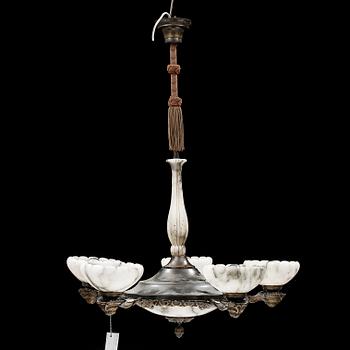 TAKLAMPA, 1930/40-tal. Höjd ca 84 (inklusive sockel).