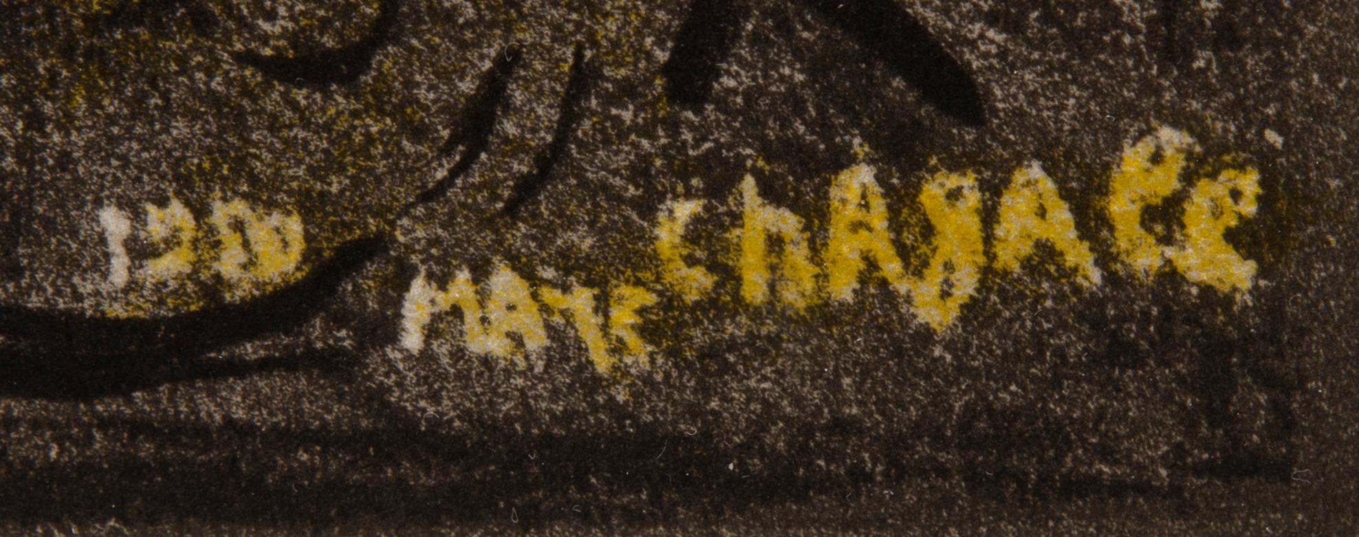 MARC CHAGALL, efter, färglitografi, signerad i trycket, ur "Derrière le Miroir" nr 27-28 1950.