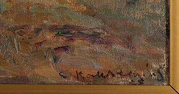 Gottfrid Kallstenius, oil on canvas, signed and dated -25.