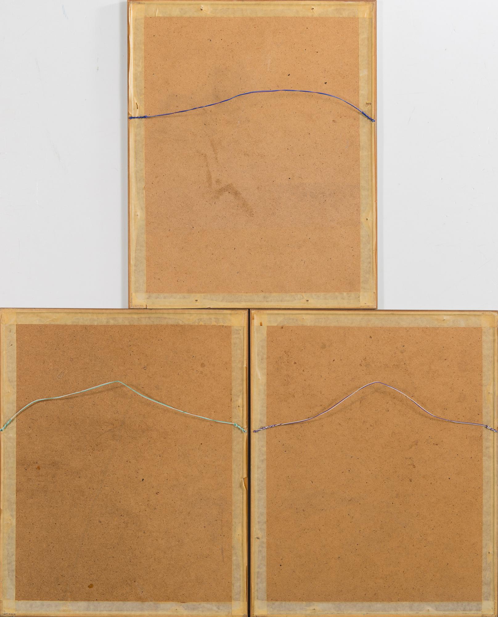 ESAIAS THORÉN, 3 kpl, litografeja, signeerattu ja päivätty E. Thorén 1935-38.