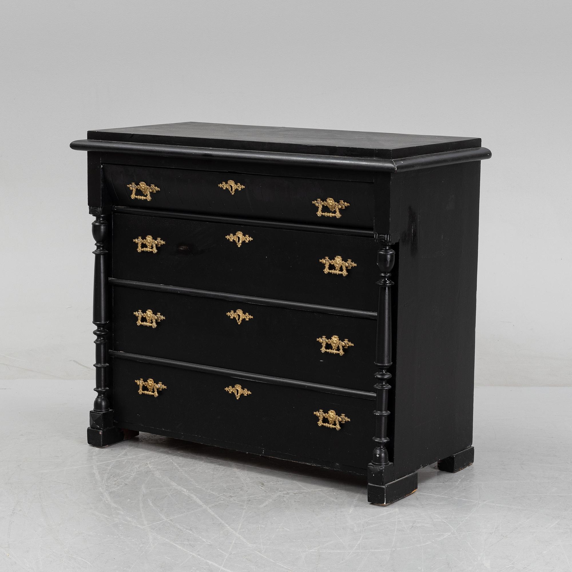 A pianted dresser from around the year 1900.