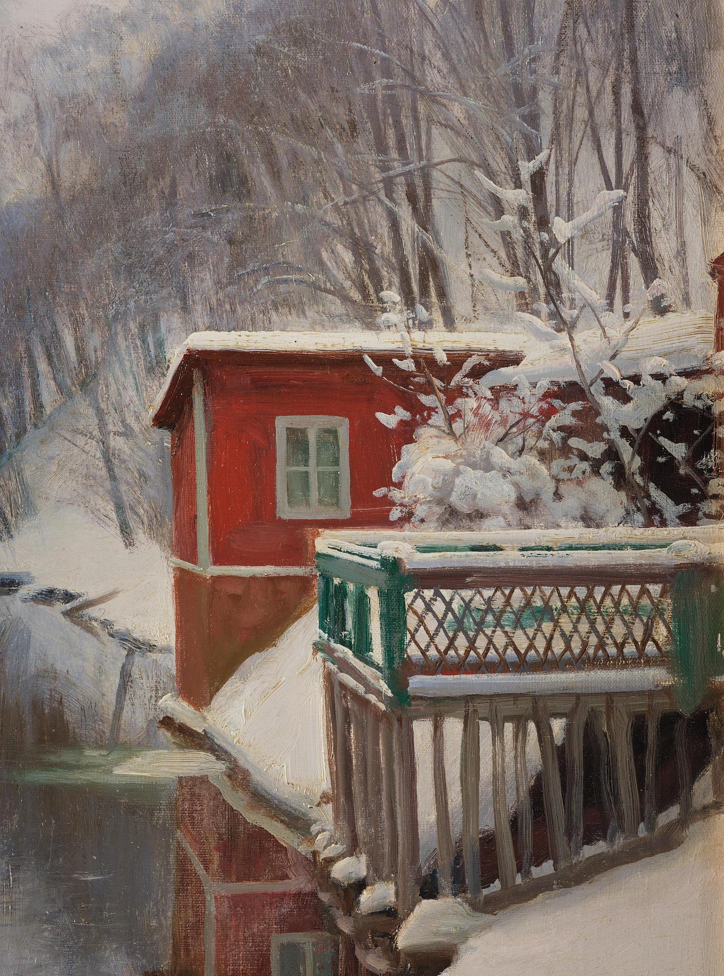 Peder Mork Mönsted, "Fra bredden av Östervikan, Leksand".