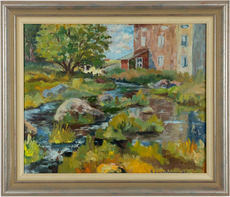 Reidar Särestöniemi, Mill building by the brook.