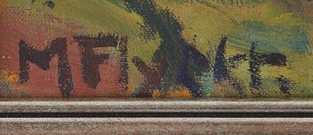 Manfred Flyckt, oil on canvas, signed. executed around 1940.