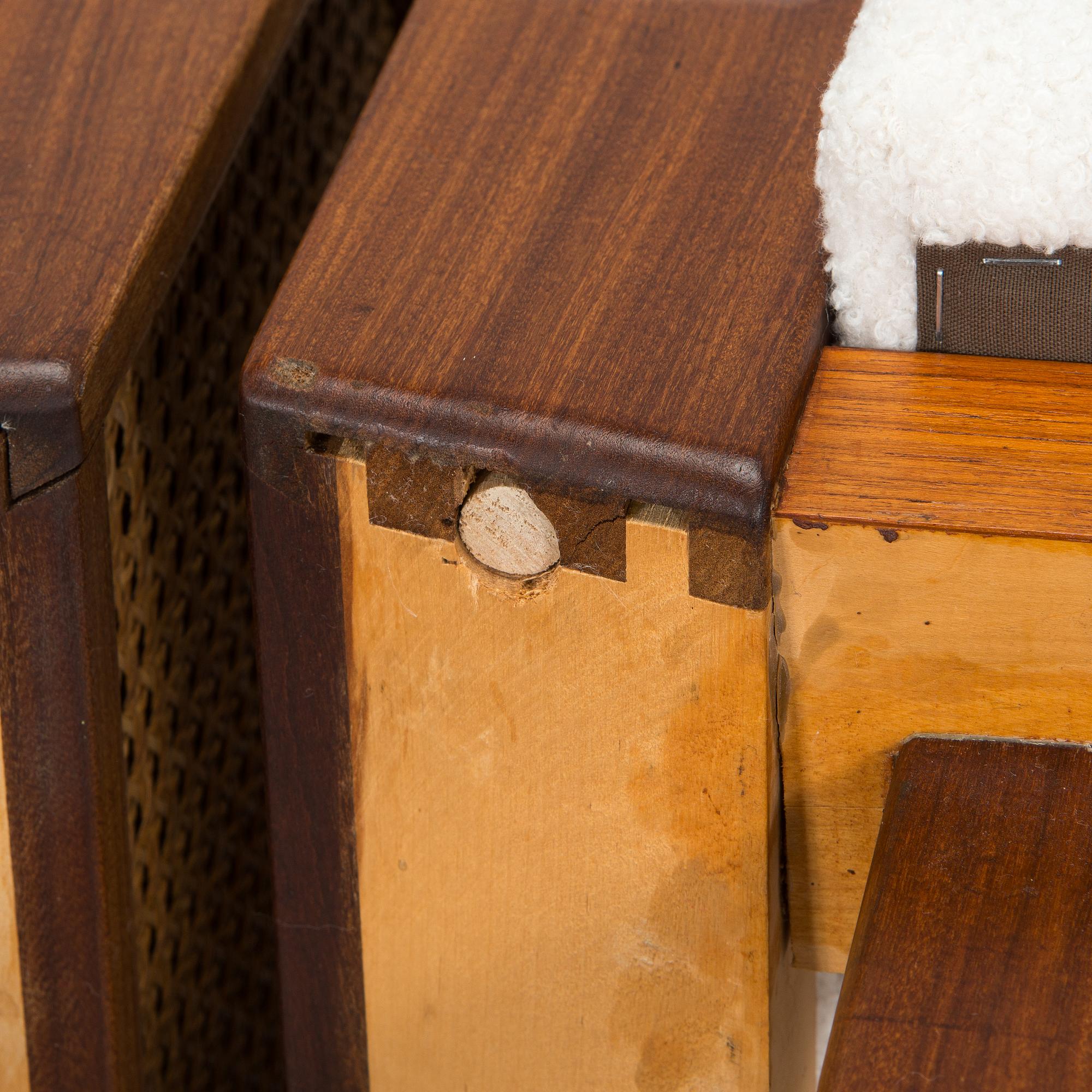 A pair of 1960s armchairs.