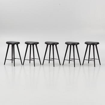 Space Copenhagen, five bar stools, Mater.