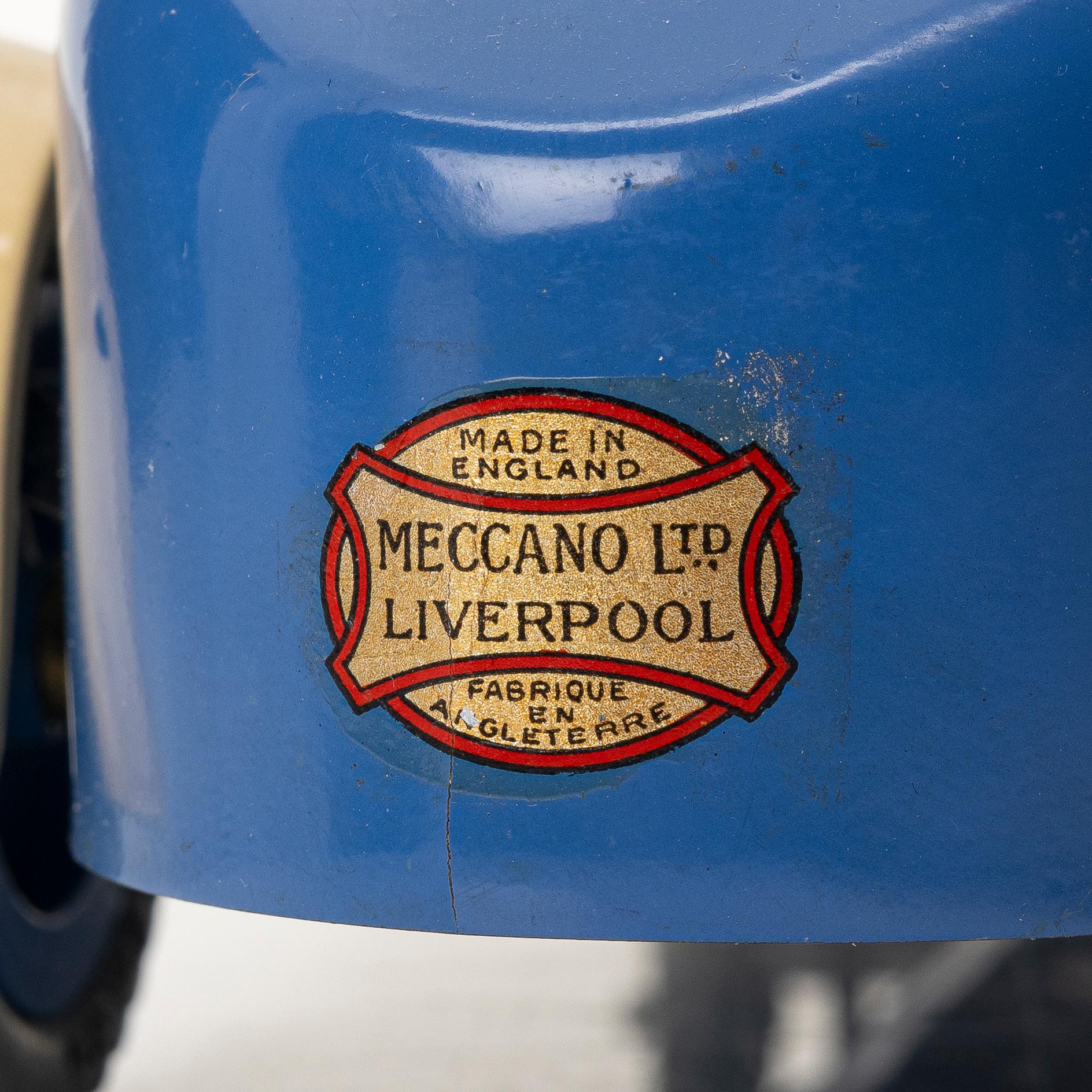 Meccano, racing car. England, 1930s.