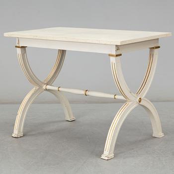 A late gustavian style table, late 19th century.