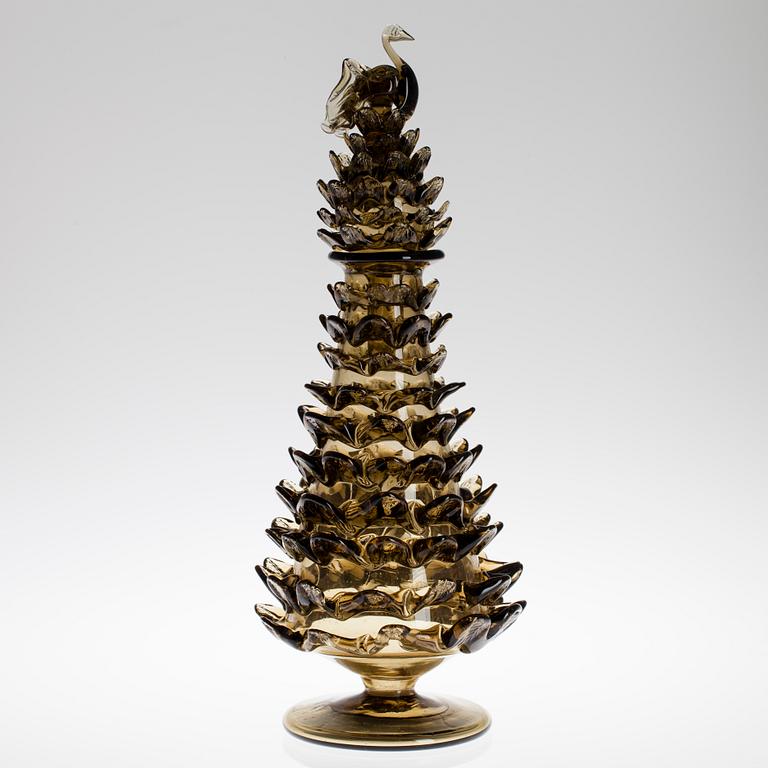 KARAFF, glas, troligen Italien, 1900-talets senare hälft.