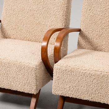 Armchairs, a pair, first half of the 20th century.