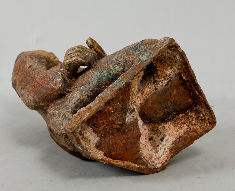 FIGUR, gjutjärn, orientalisk, 1900-/2000-tal.