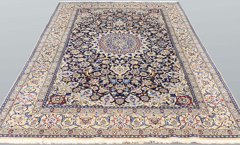 A carpet, Nain part silk so called 9 LAA, ca 322 x 211 cm.