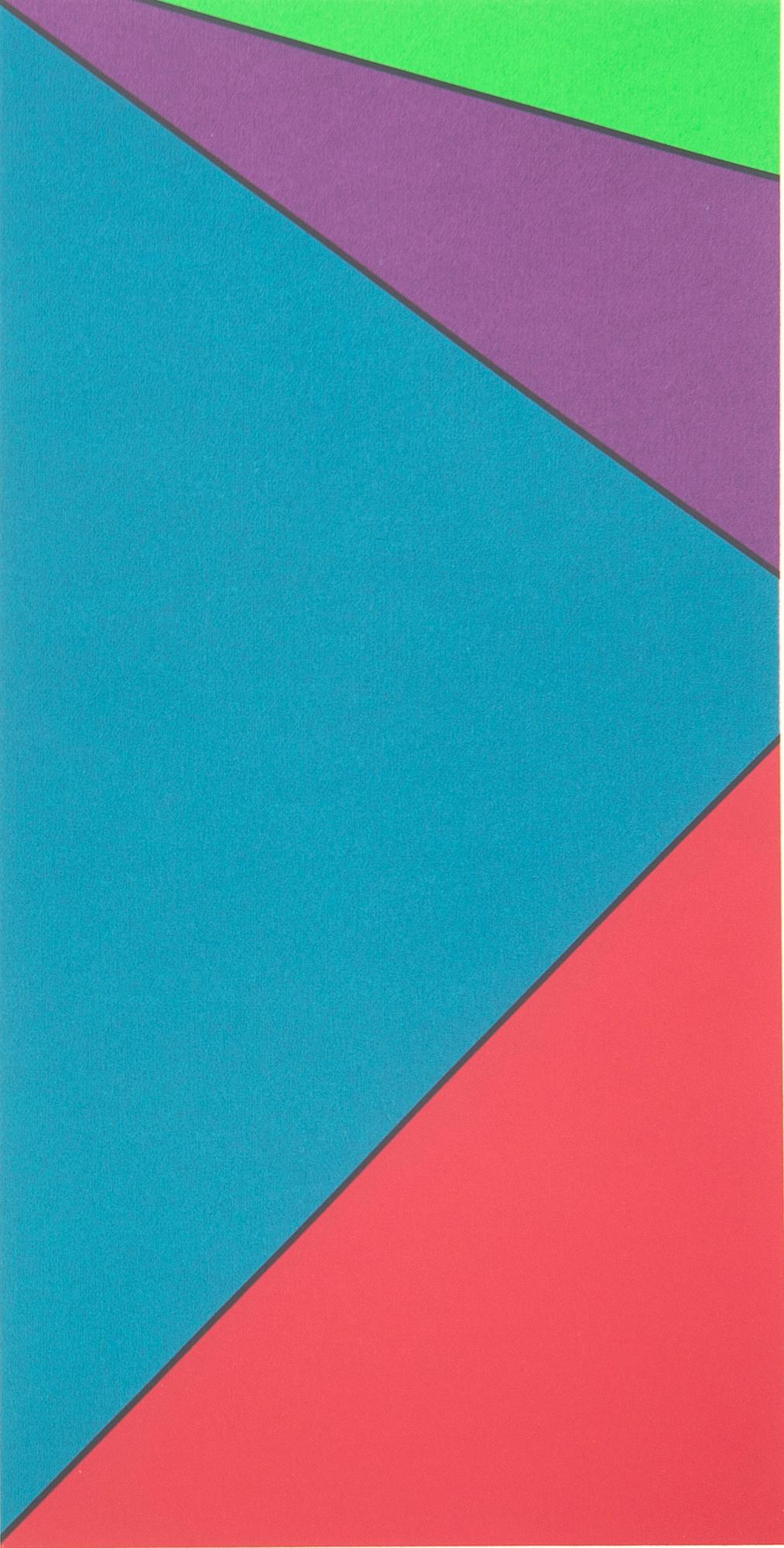 Olle Bærtling, färgserigrafi, signerad Baertling, daterad 1972-77 och numrerad 19/125 med blyerts.