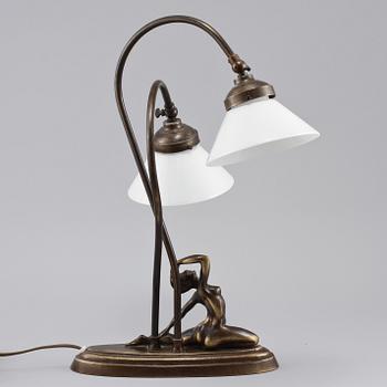 BORDSLAMPA, art deco-stil, Ateljé Lyktan 1900-talets fjärde kvartal.