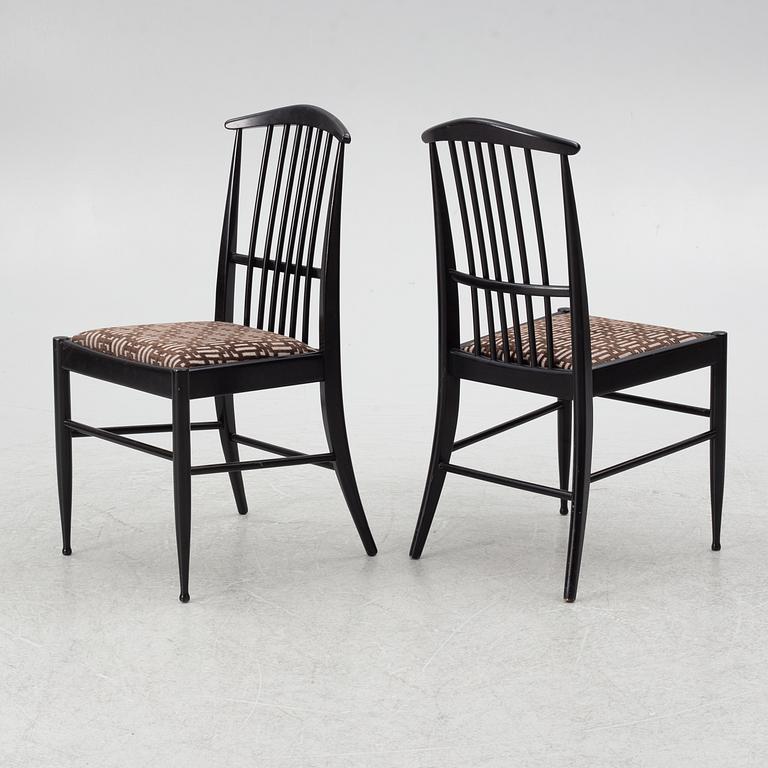 Kerstin Hörlin-Holmquist, Dining table with 8 chairs, 'Charlotte', Asko, Finland.