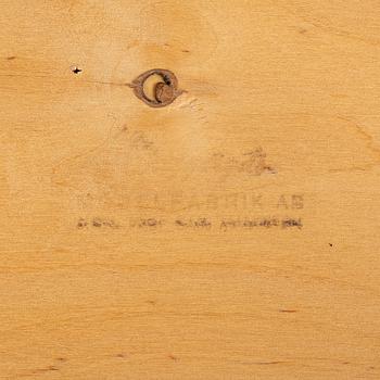 Carl Malmsten, Dining table and four plus two chairs, "Talavid", OH. Sjögren, Tranås.