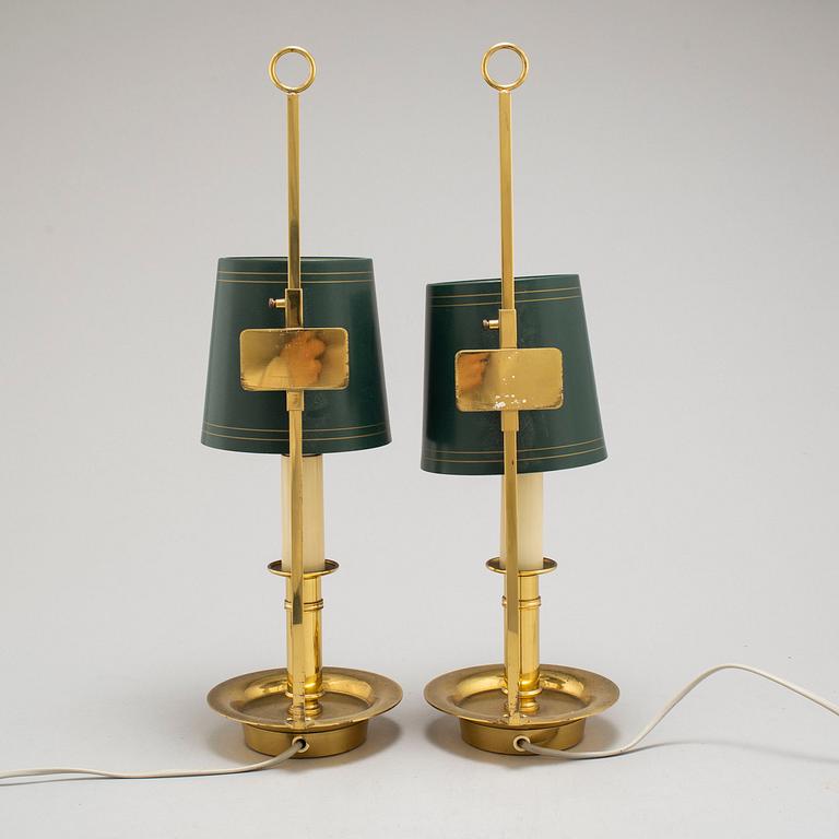 a pair of table/wall lamps from Th Valentiner, Denmark.