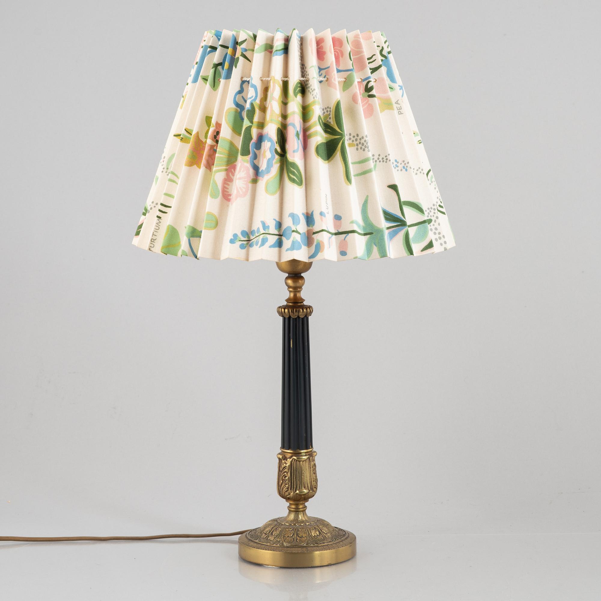 Three table lamps, Empire style, circa mid-20th Century.