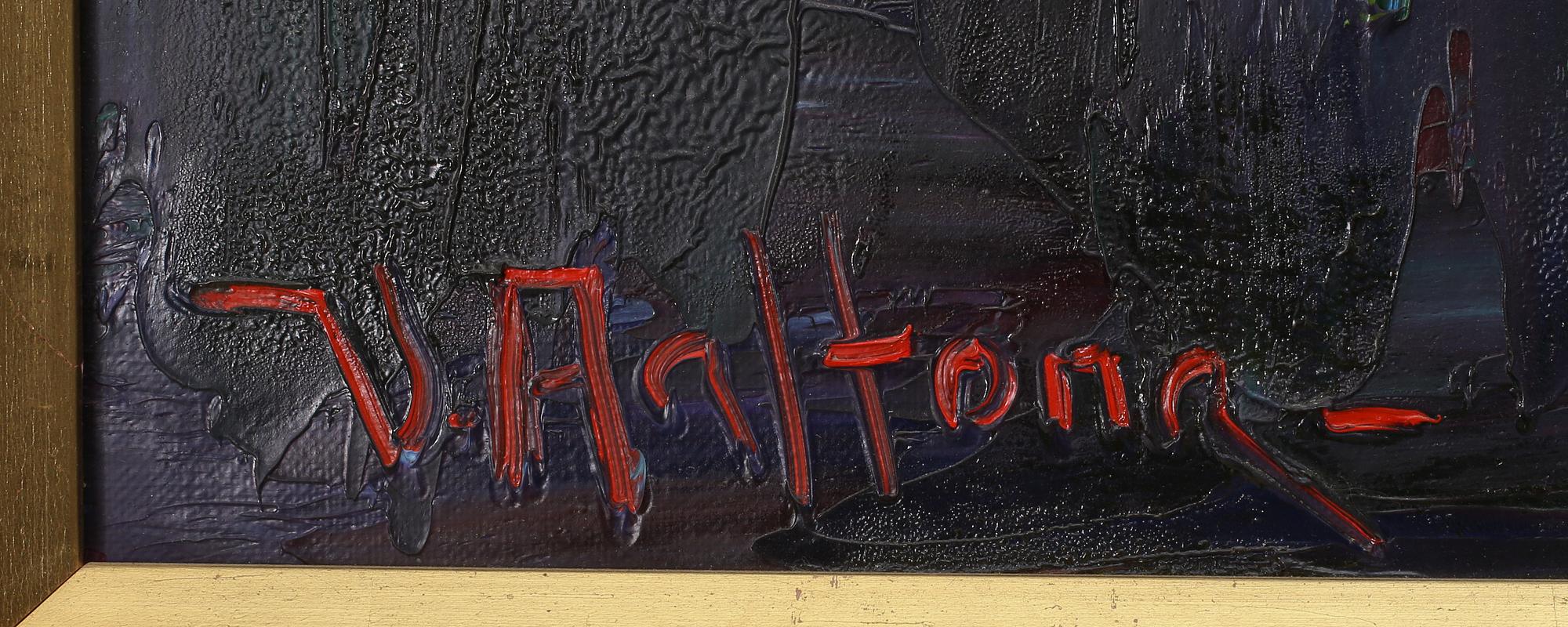 VEIKKO AALTONA, olja på duk, signerad.