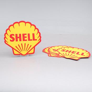 REKLAMSKYLTAR, 10 st, papp, Shell, 1900-talets andra hälft.