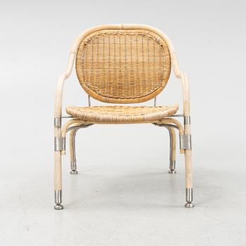 Mats Theselius, a 'Nätön' aluminum and bamboo armchair, IKEA, 21st century.