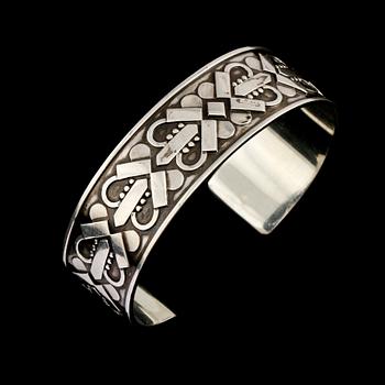 ARMRING, silver, Georg Jensen, Danmark, importstämplad. Vikt 50 g.