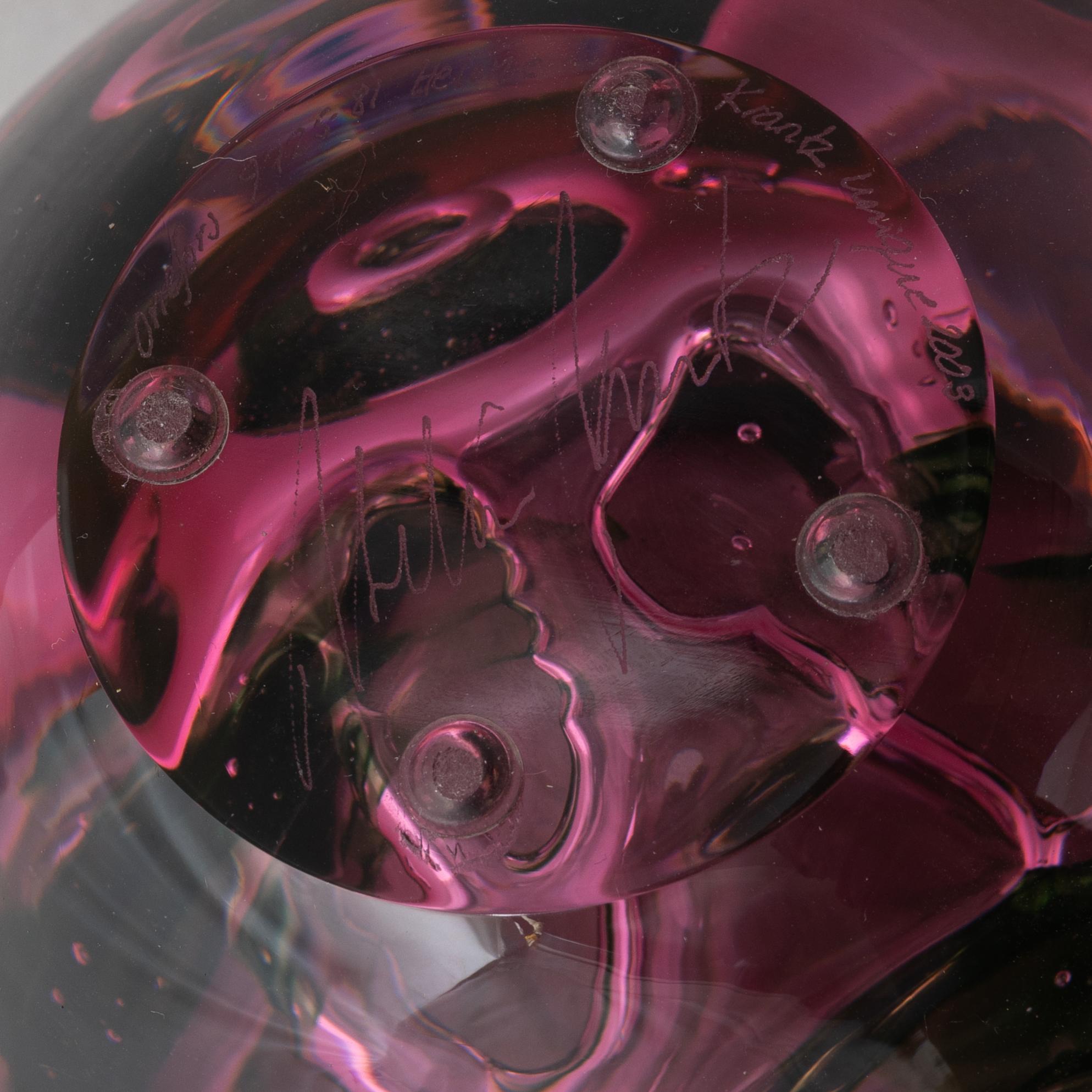 Heléne Krantz, vas, graal, unik, Orrefors, 2003.