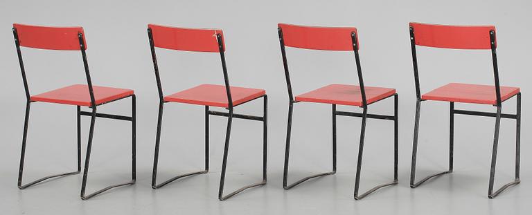 TRÄDGÅRDSGRUPP, 5 delar, Grythyttan, 1940-tal.