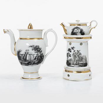 Service pieces, 15 pcs, Empire, first half of the 19th century.